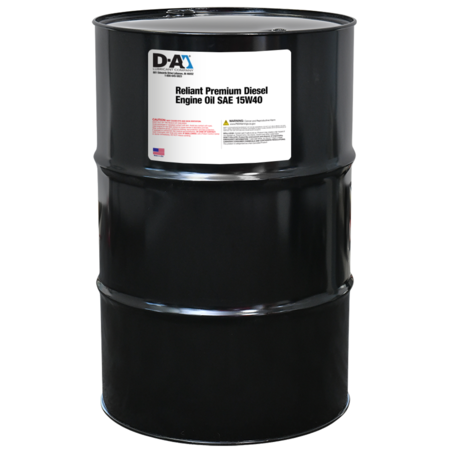 D-A LUBRICANT CO D-A Reliant Heavy Duty Engine Oil SAE 15W40, CK-4 - 55 Gallon Drum 52102